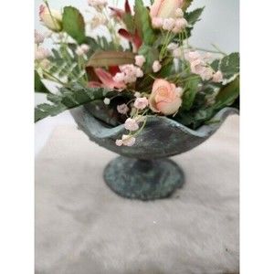 Repurposed Item By Me Scalloped Edge Compote 4" Tall Trash To Treasure Styling